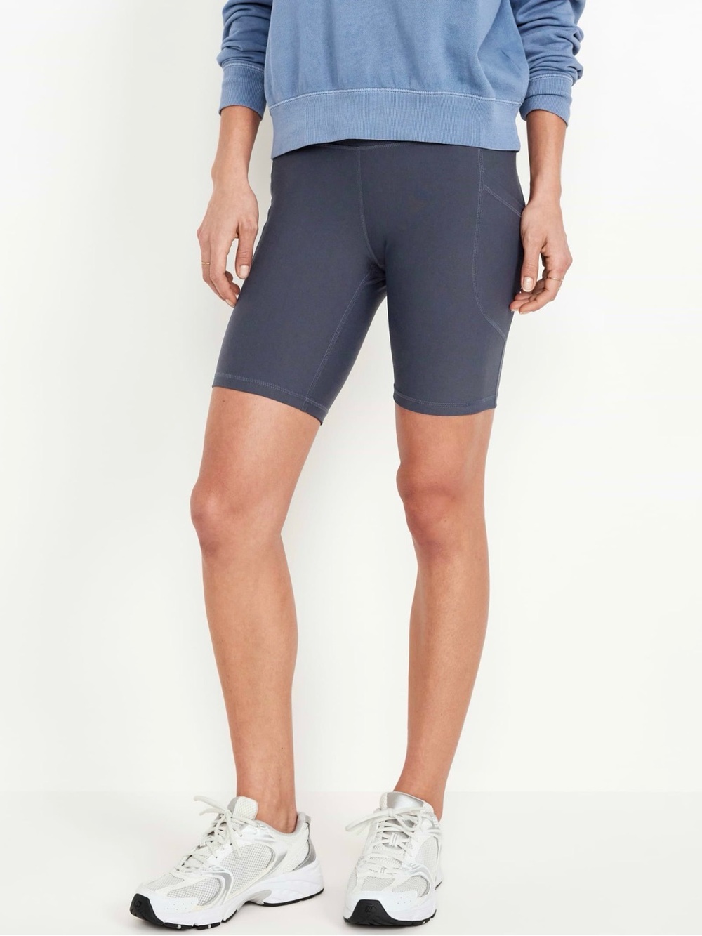 Old Navy Women High-Waisted PowerSoft Biker
Shorts -- 8-inch inseam